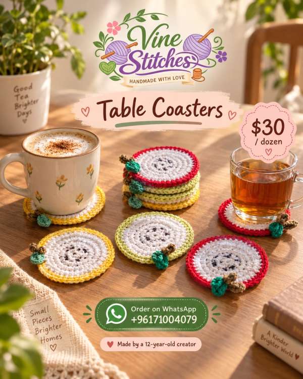 Table Coasters – Set of 12